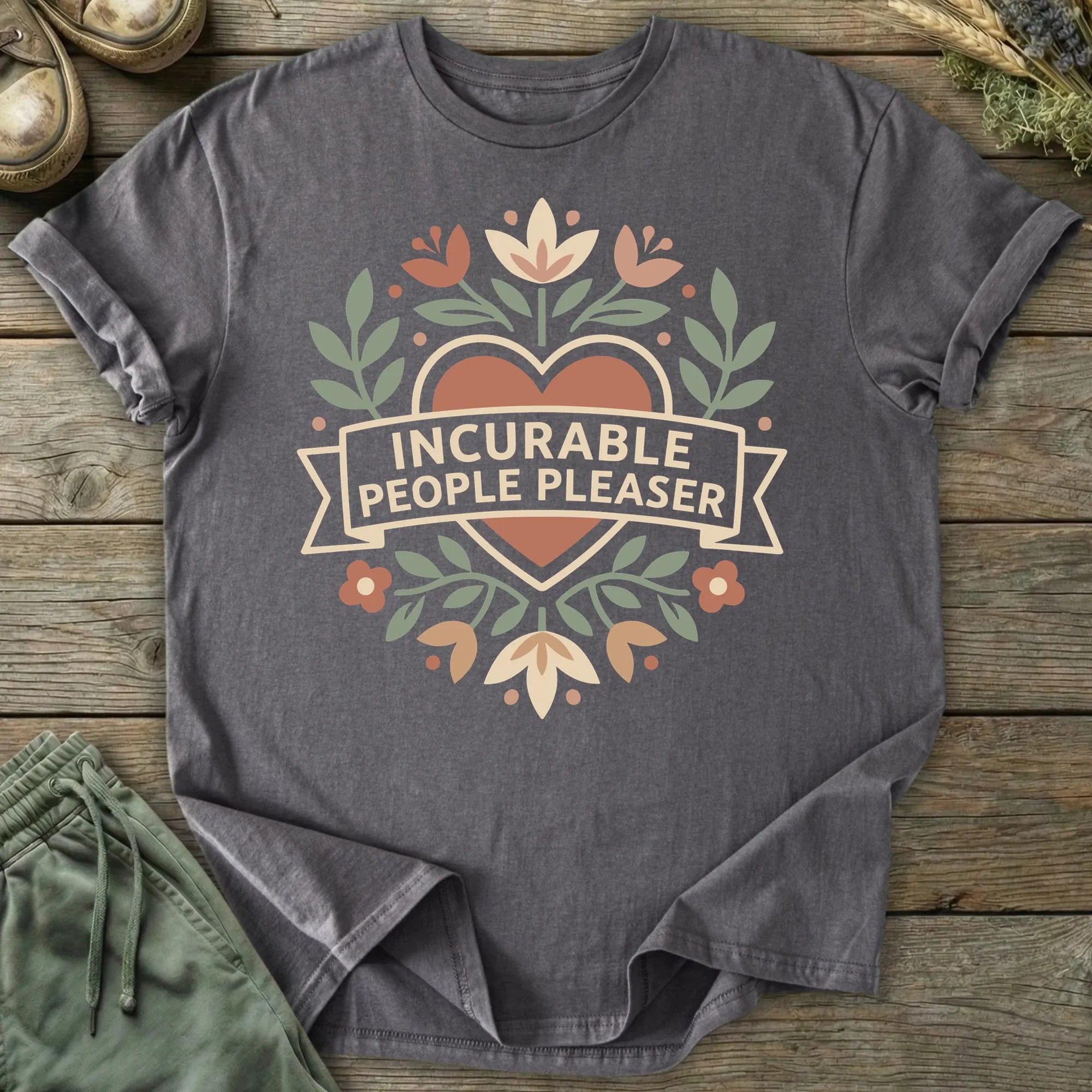Printify T-Shirt Incurable People Pleaser T-Shirt