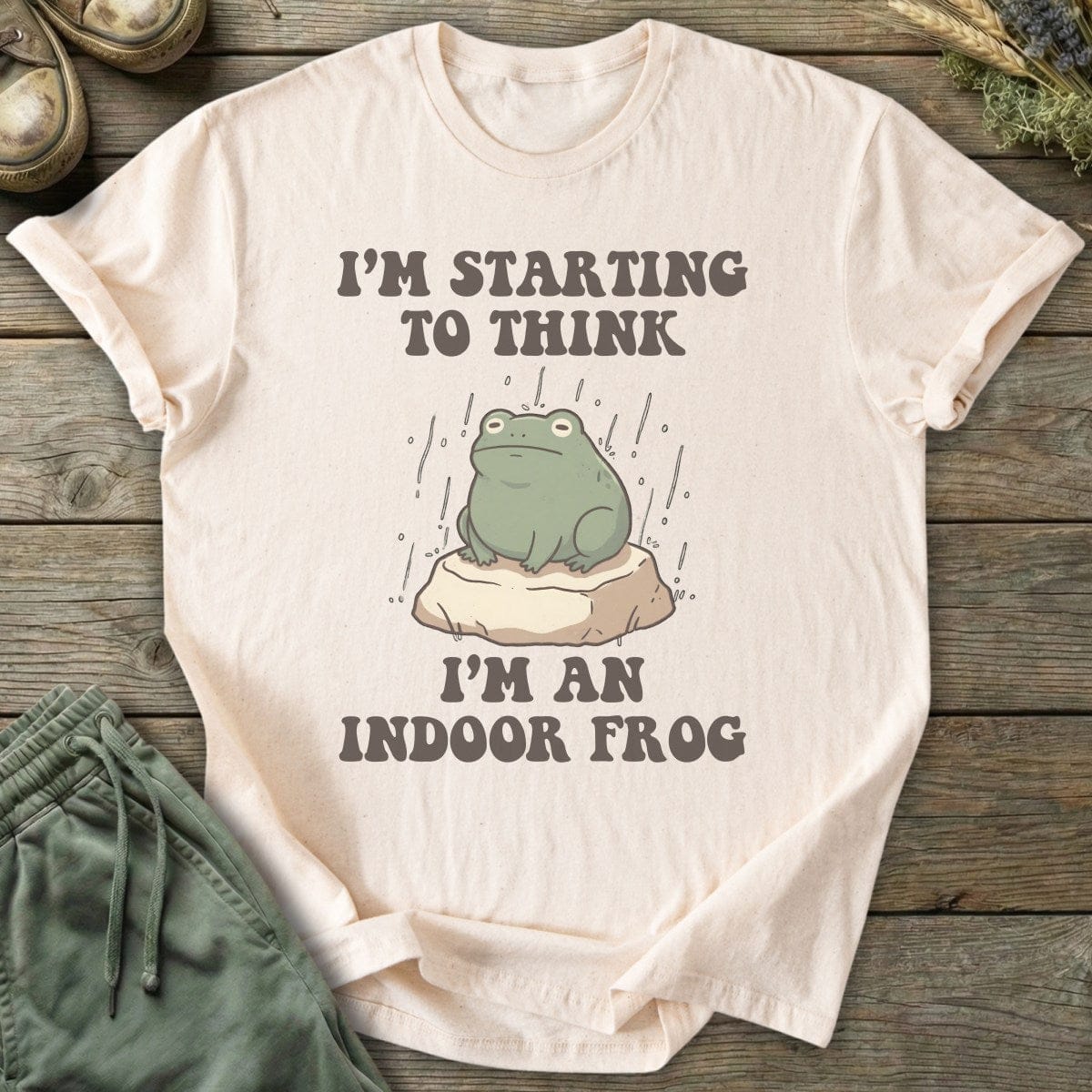Printify T-Shirt Indoor Frog T-Shirt