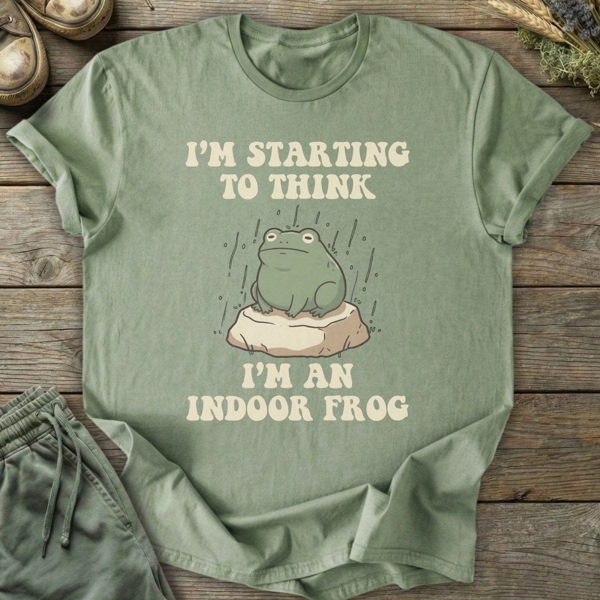 Printify T-Shirt Indoor Frog T-Shirt