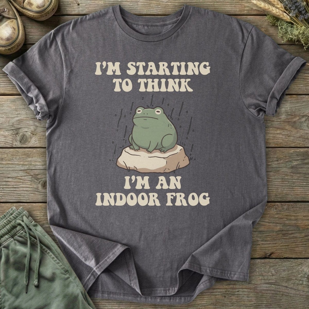 Printify T-Shirt Indoor Frog T-Shirt
