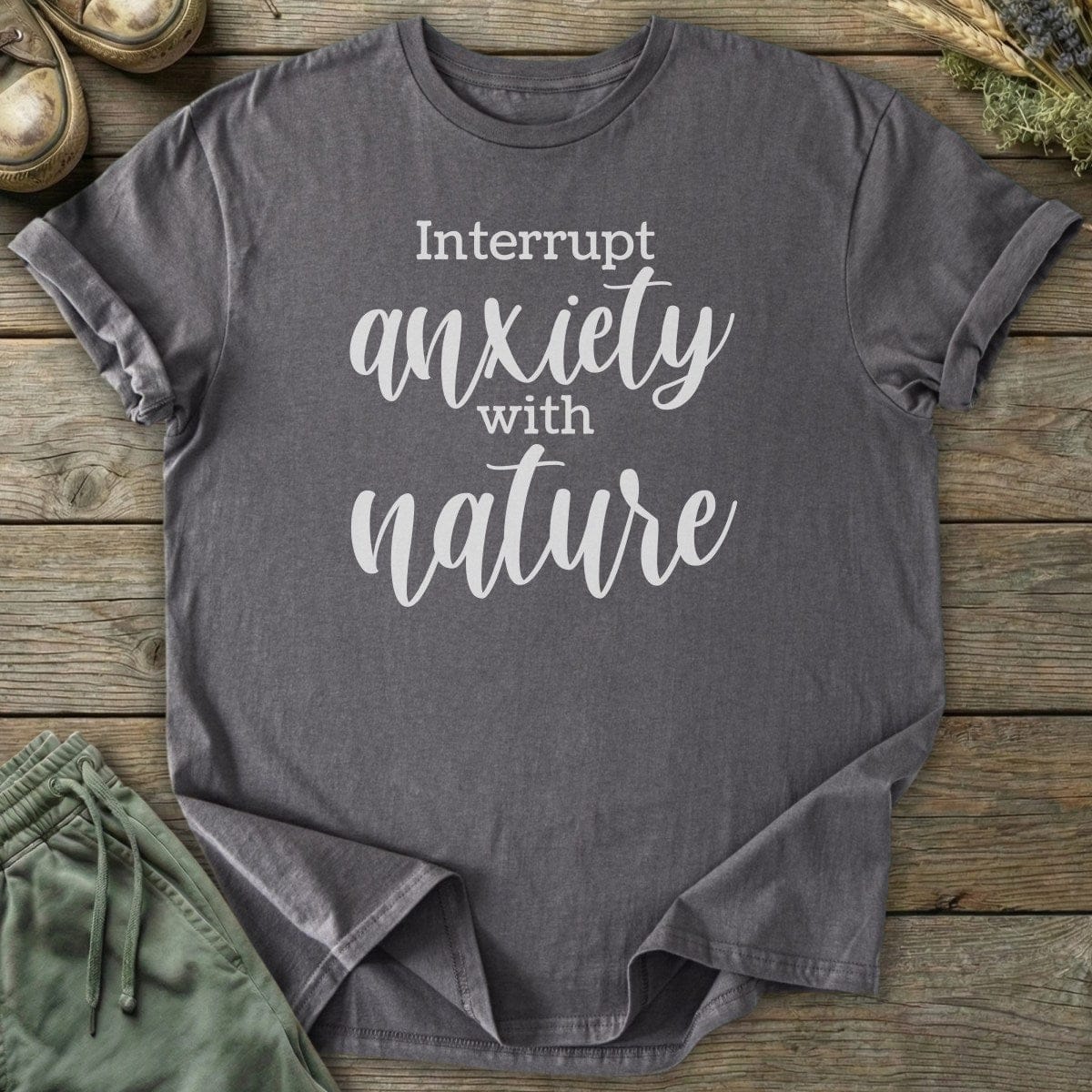 Printify T-Shirt Interrupt Anxiety T-Shirt