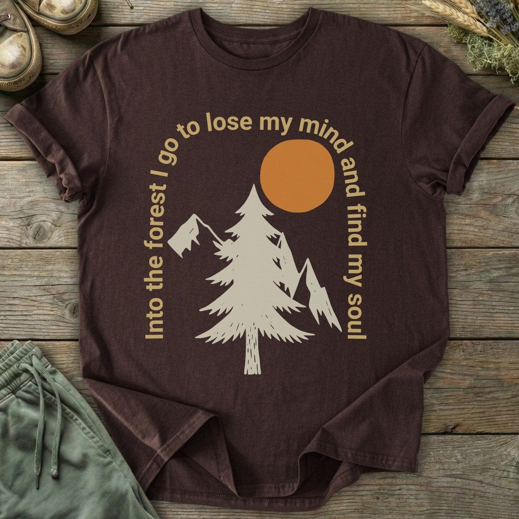 Printify T-Shirt Into The Forest I Go T-Shirt