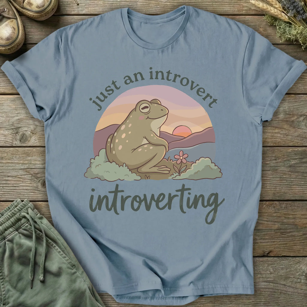 Printify T-Shirt Just Introverting T-Shirt