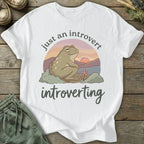Printify T-Shirt Just Introverting T-Shirt