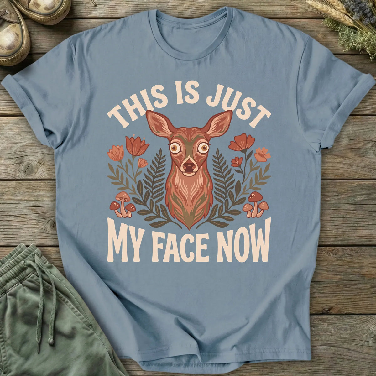 Printify T-Shirt Just My Face T-Shirt