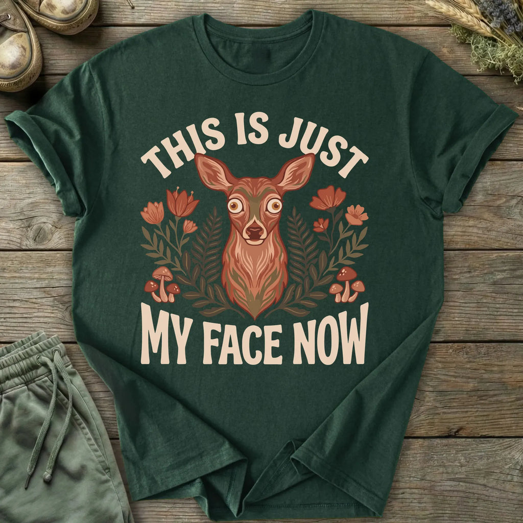 Printify T-Shirt Just My Face T-Shirt