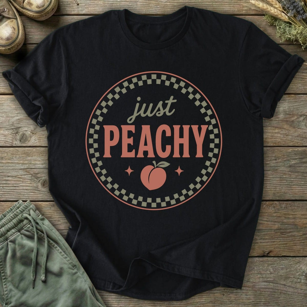 Printify T-Shirt Just Peachy T-Shirt