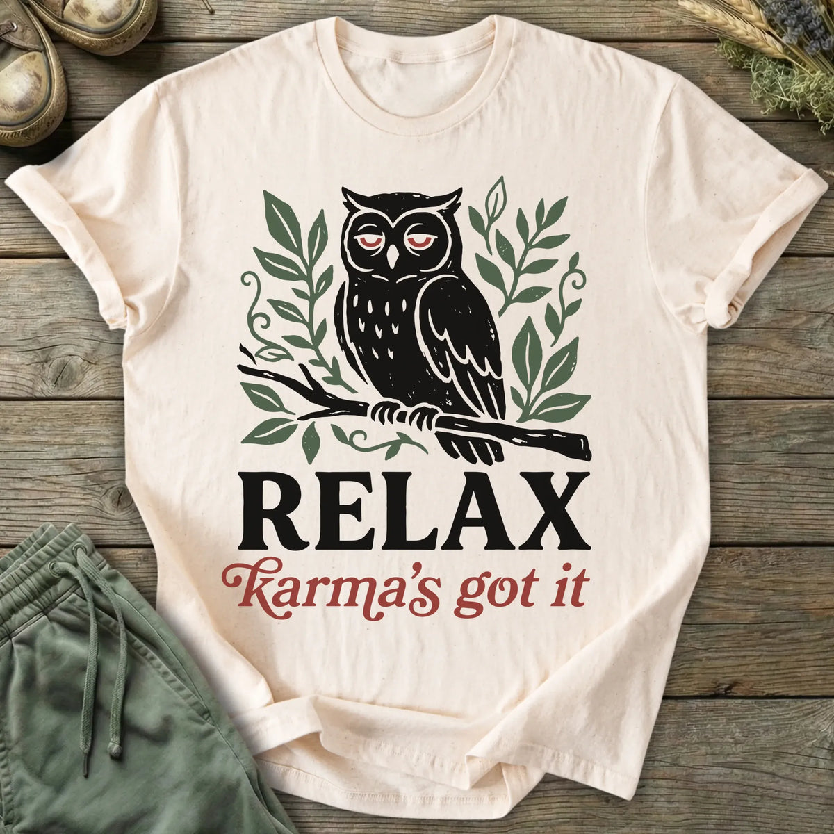 Printify T-Shirt Karma's Got It T-Shirt