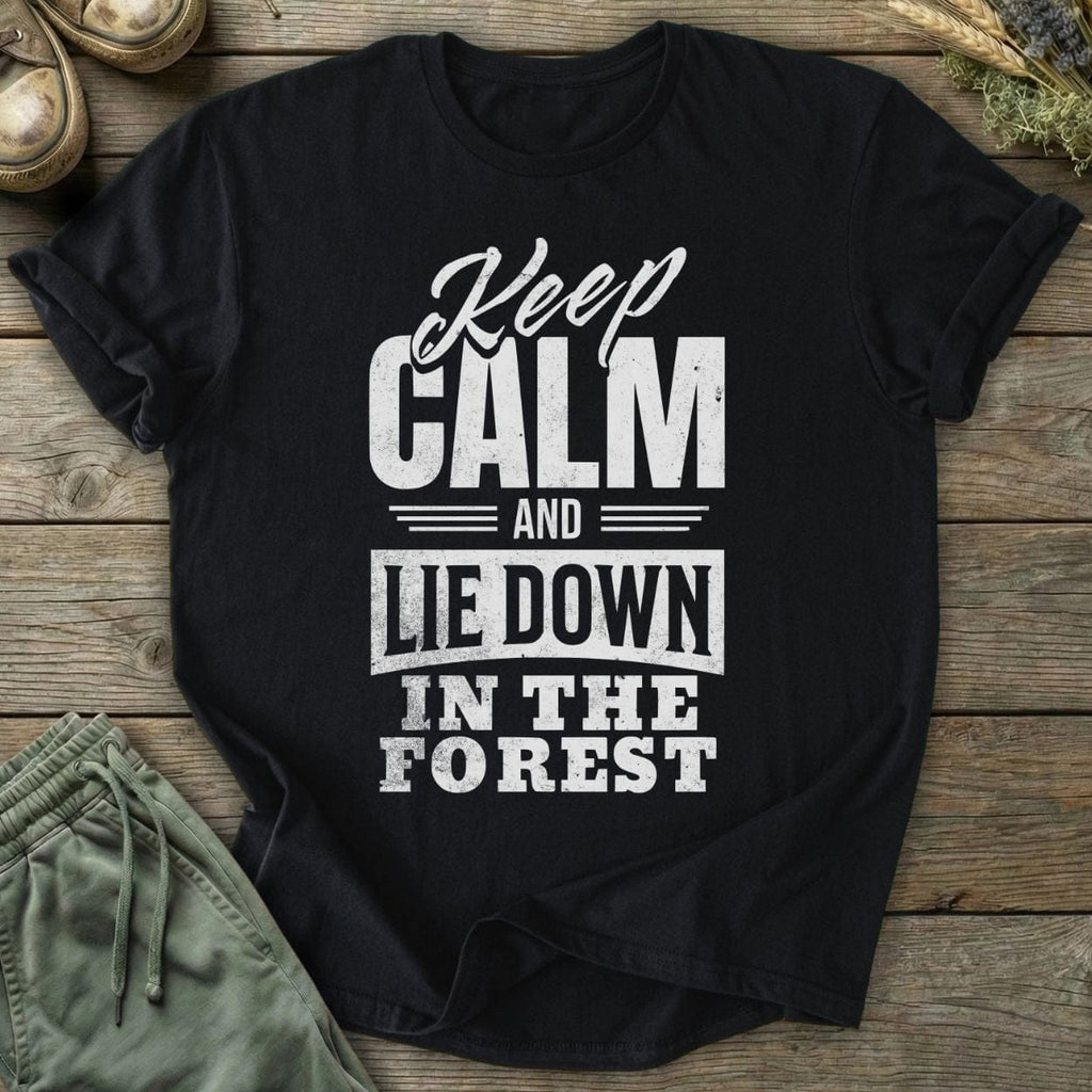Printify T-Shirt Keep Calm And Lie Down T-Shirt