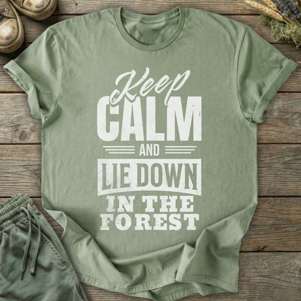 Printify T-Shirt Keep Calm And Lie Down T-Shirt