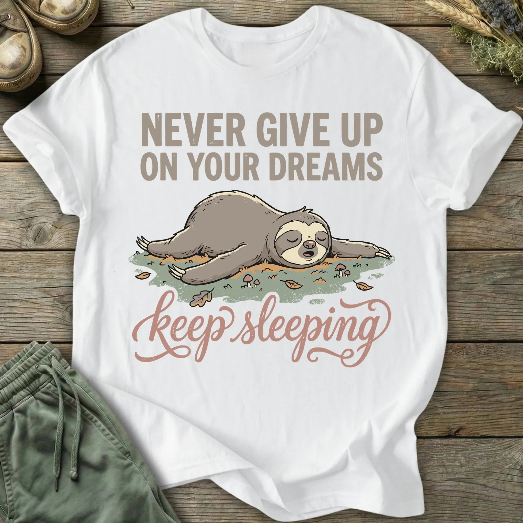 Printify T-Shirt Keep Sleeping Sloth T-Shirt