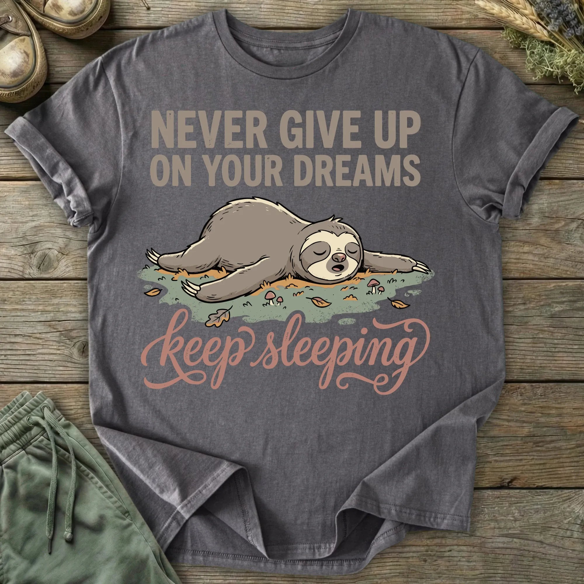 Printify T-Shirt Keep Sleeping Sloth T-Shirt
