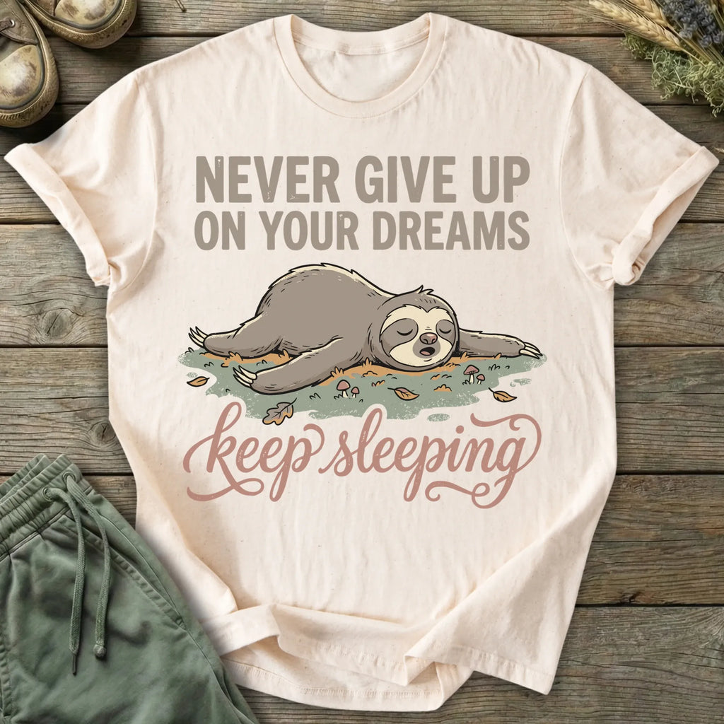 Printify T-Shirt Keep Sleeping Sloth T-Shirt