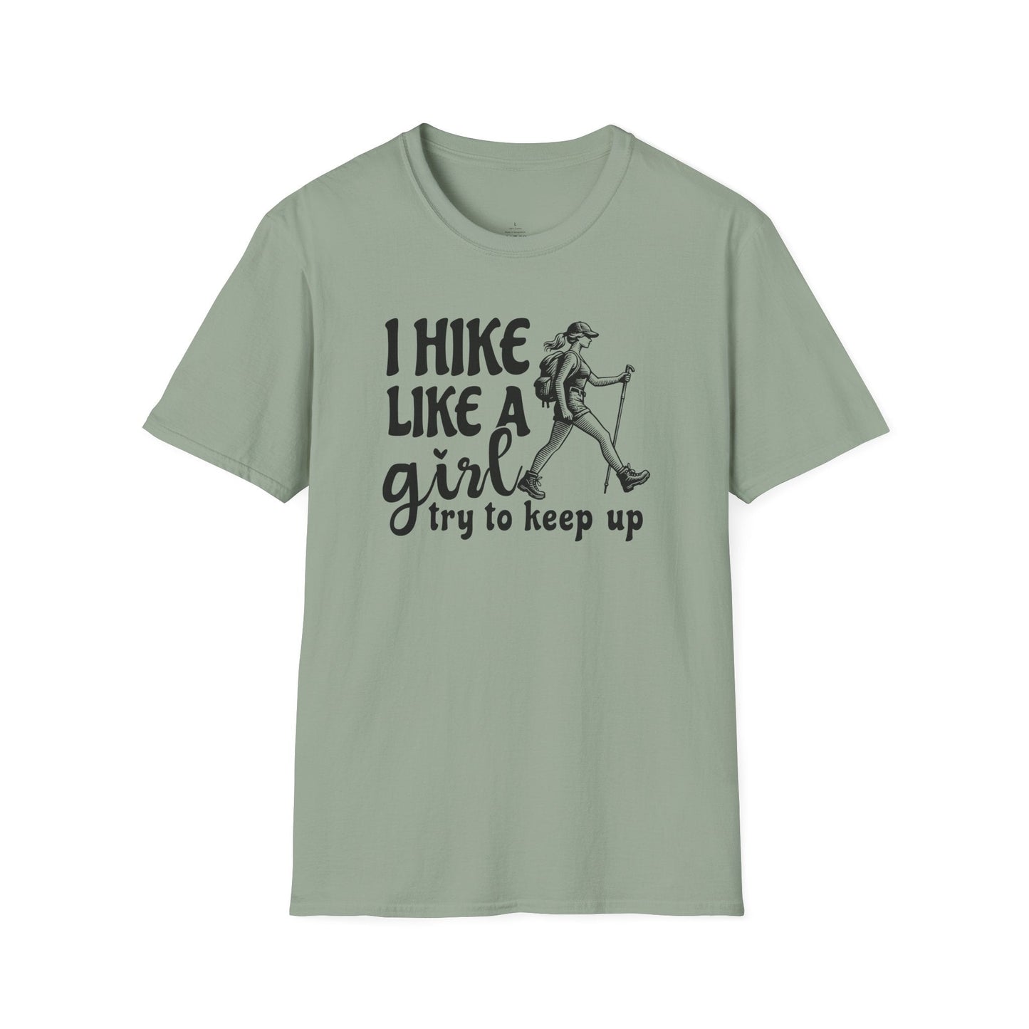 Printify T-Shirt Keep Up Girl Hiker T-Shirt