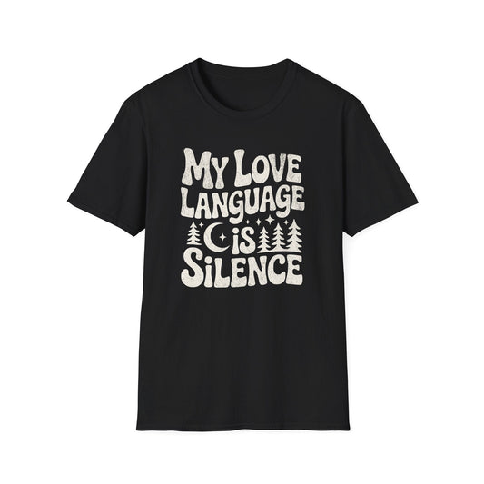 Printify T-Shirt Language Is Silence T-Shirt