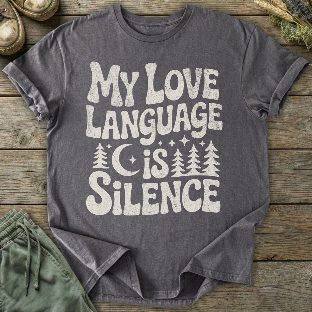 Printify T-Shirt Language Is Silence T-Shirt