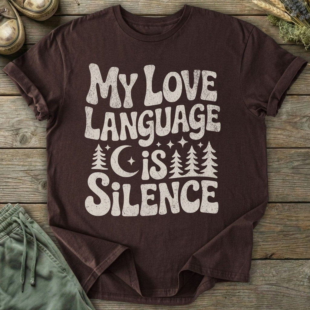 Printify T-Shirt Language Is Silence T-Shirt