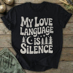 Printify T-Shirt Language Is Silence T-Shirt