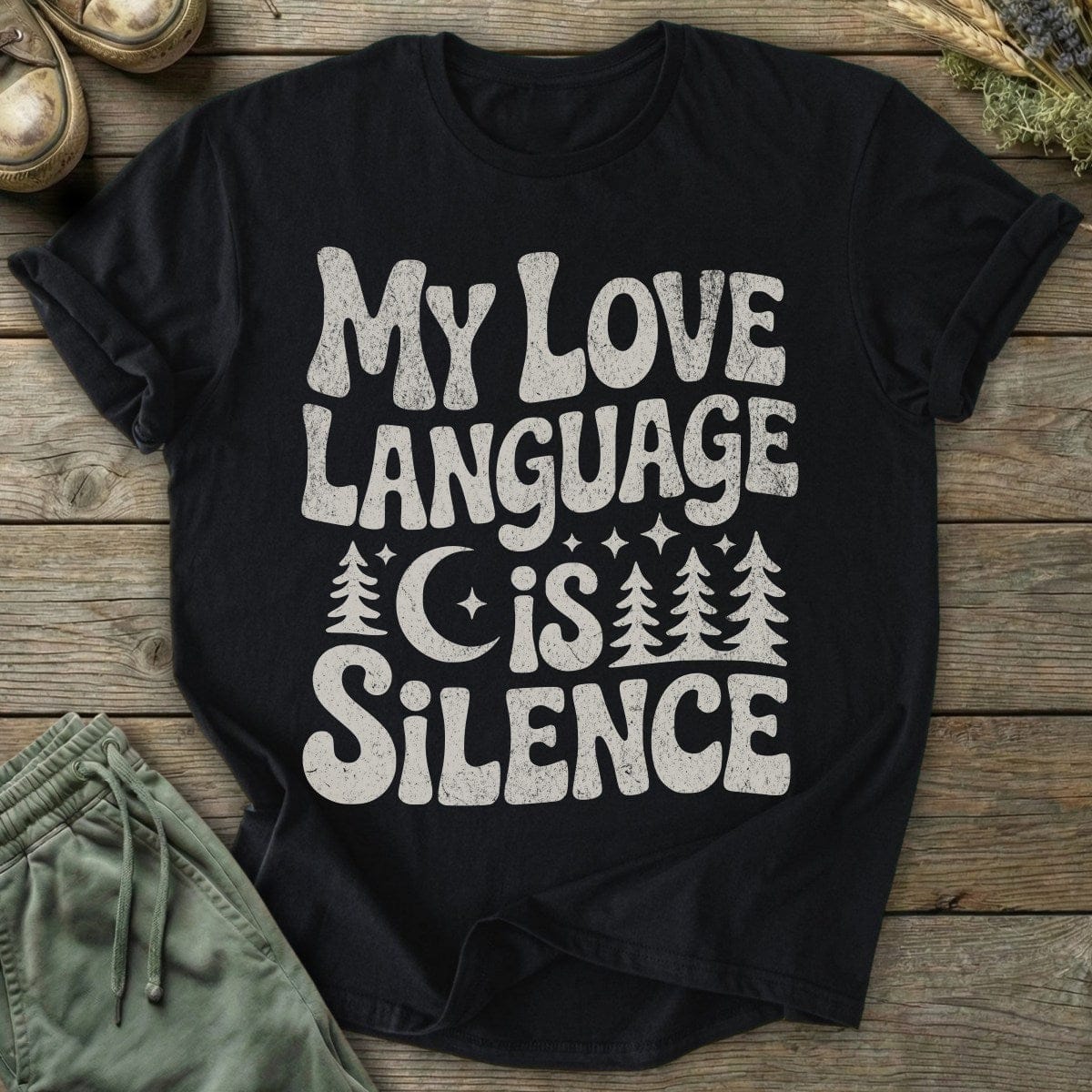 Printify T-Shirt Language Is Silence T-Shirt