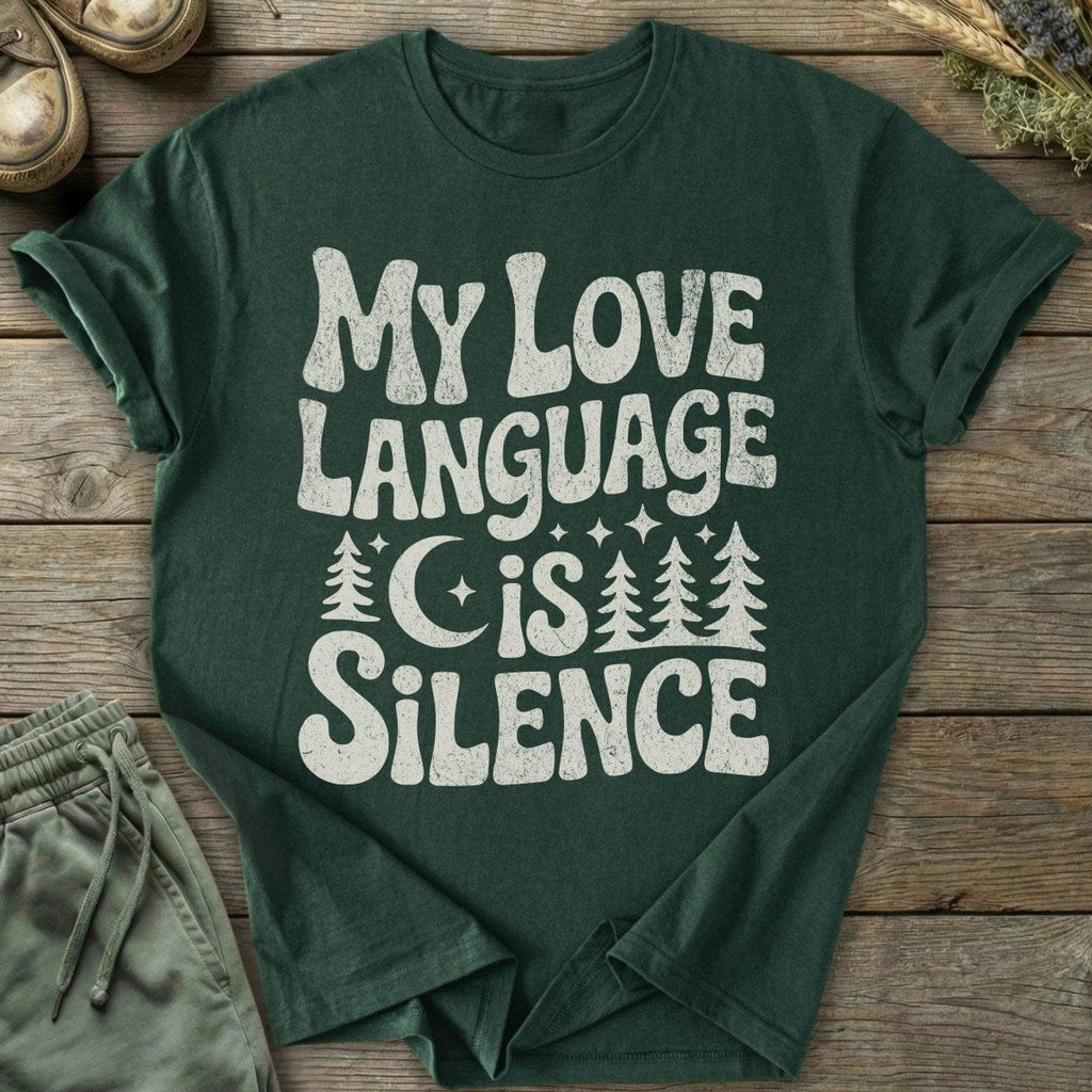 Printify T-Shirt Language Is Silence T-Shirt