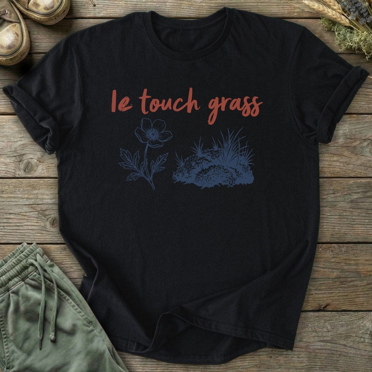 Printify T-Shirt Le Touch Grass T-Shirt