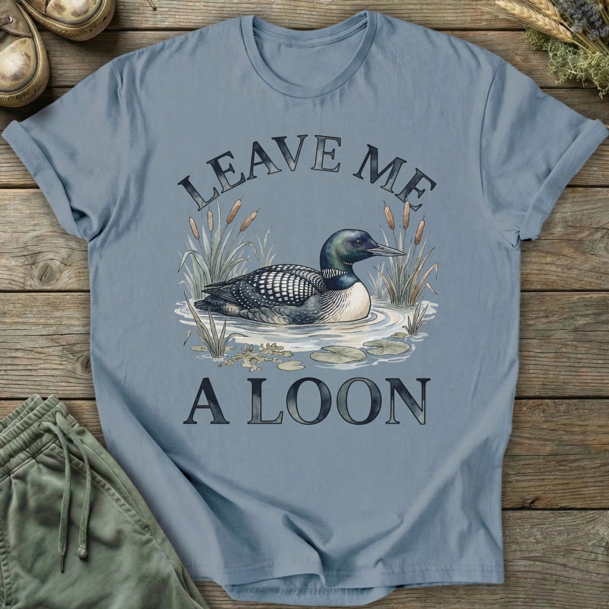 Printify T-Shirt Leave Me A Loon T-Shirt