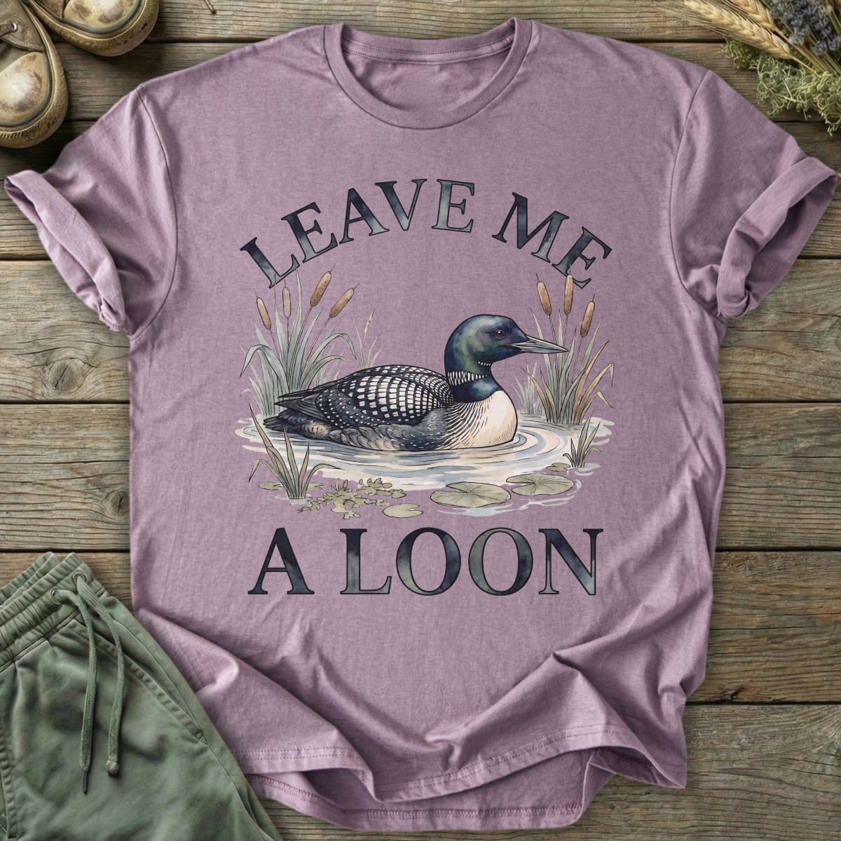 Printify T-Shirt Leave Me A Loon T-Shirt