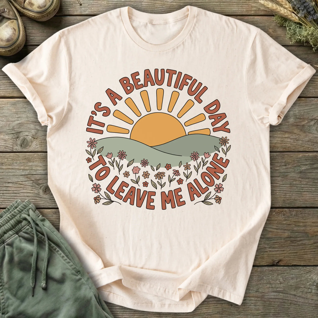 Printify T-Shirt Leave Me Alone T-Shirt