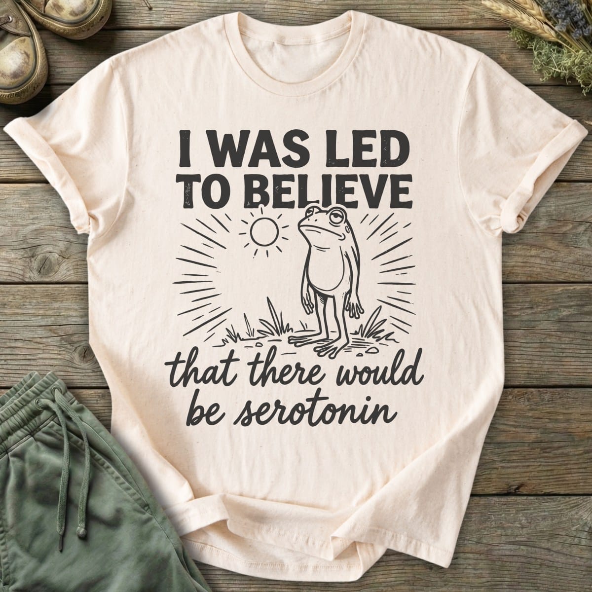 Printify T-Shirt Led To Believe T-Shirt