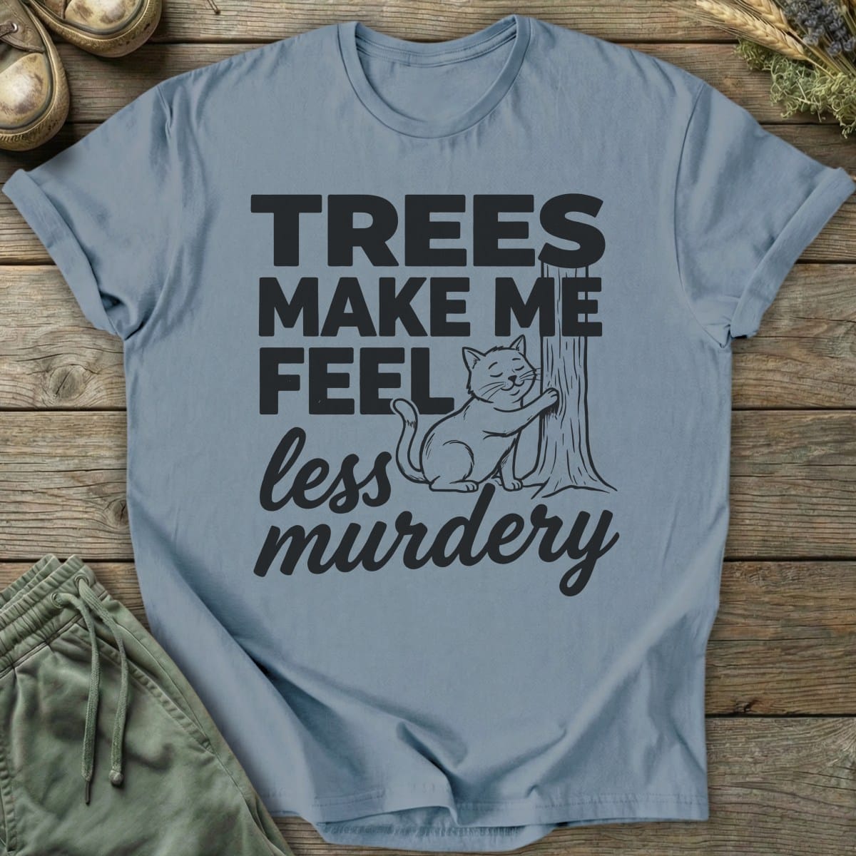 Printify T-Shirt Less Murdery T-Shirt
