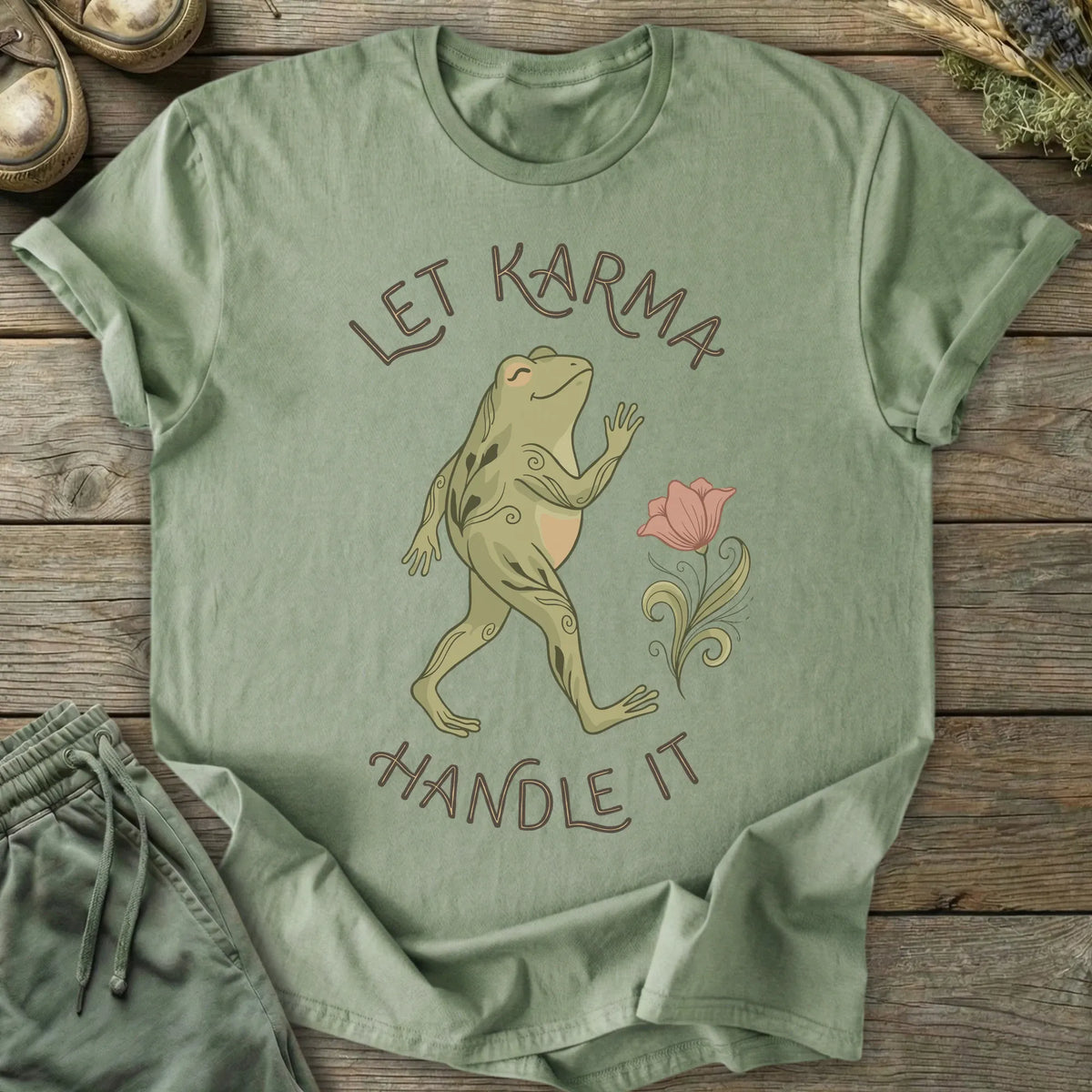 Printify T-Shirt Let Karma Handle It T-Shirt