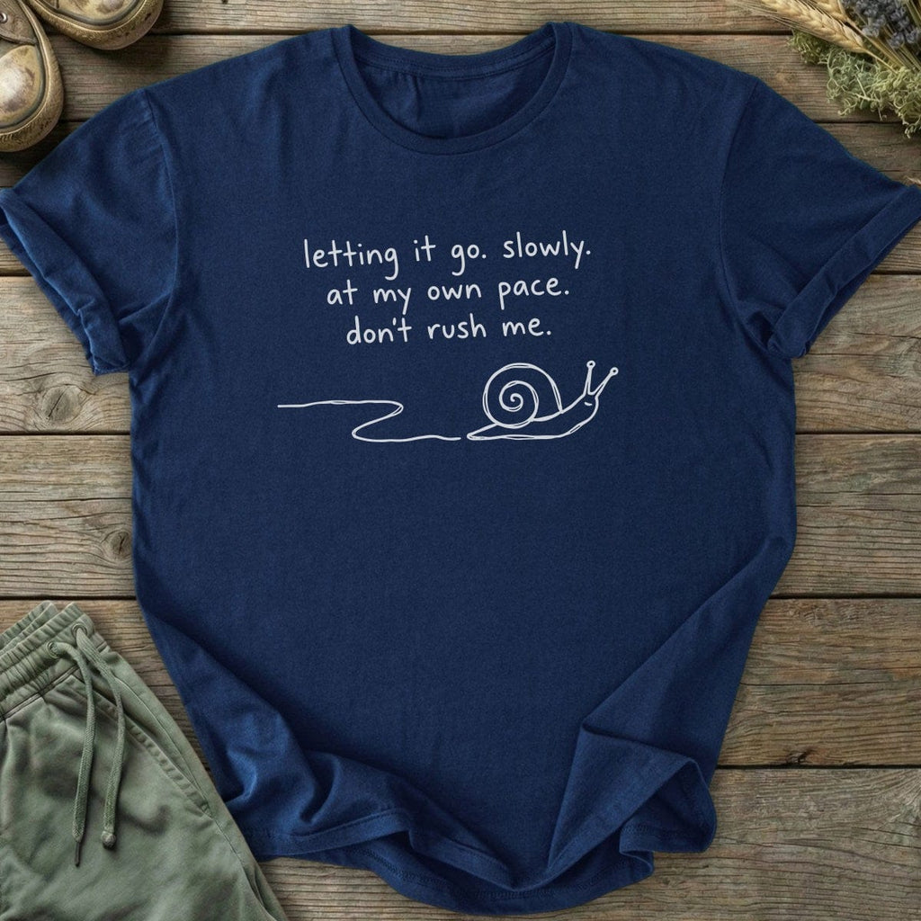 Printify T-Shirt Letting It Go Snail T-Shirt