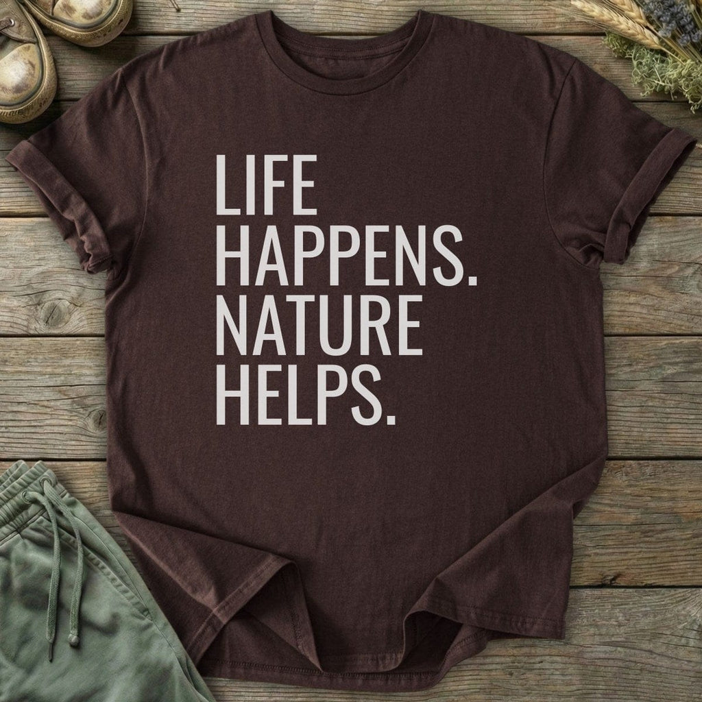 Printify T-Shirt Life Happens T-Shirt