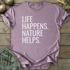 Printify T-Shirt Life Happens T-Shirt