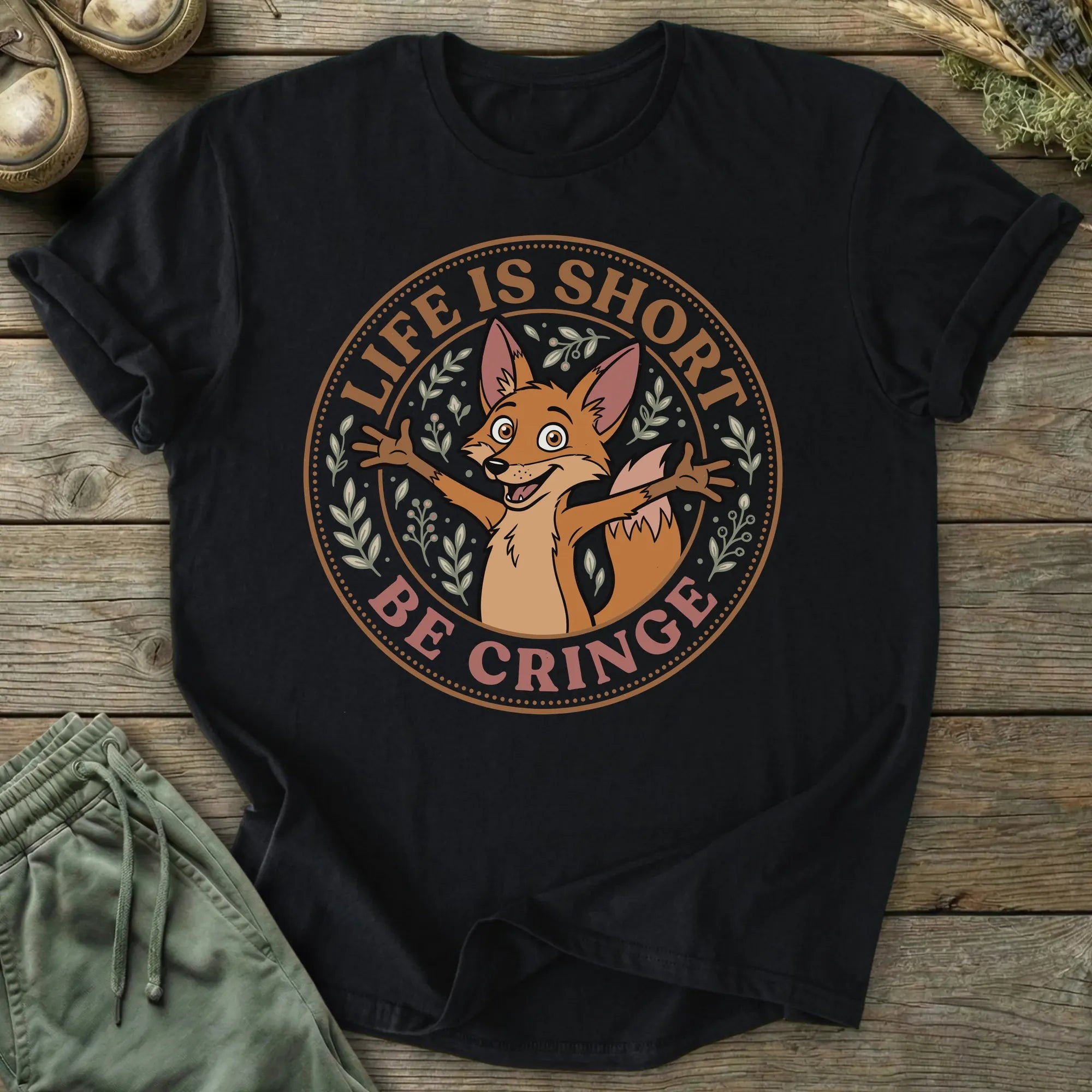 Printify T-Shirt Life Is Short Be Cringe T-Shirt