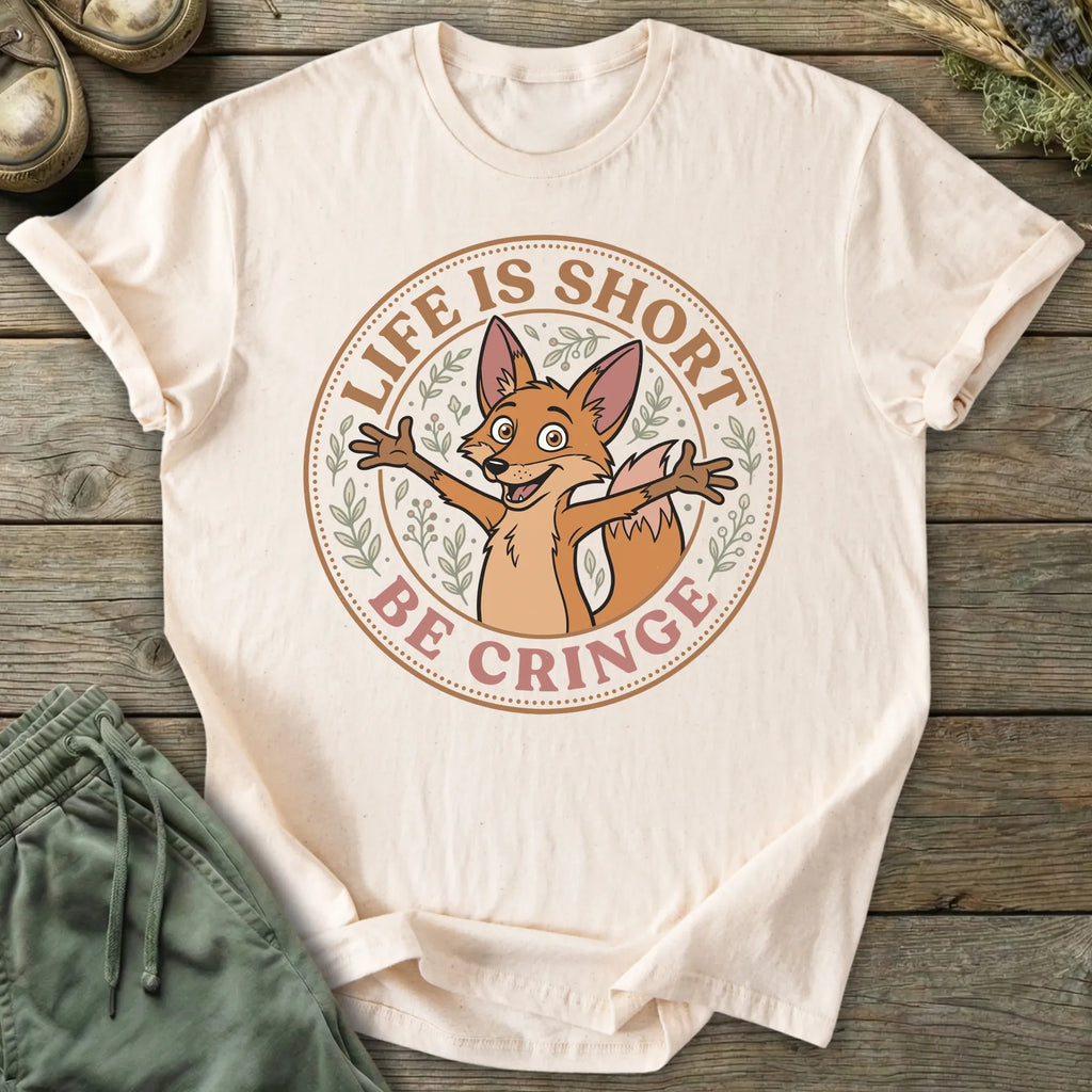 Printify T-Shirt Life Is Short Be Cringe T-Shirt