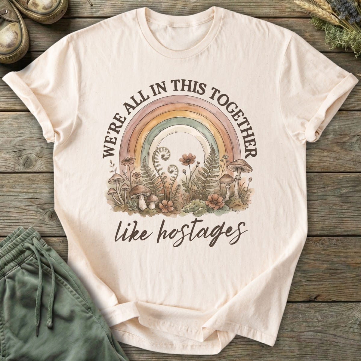 Printify T-Shirt Like Hostages T-Shirt