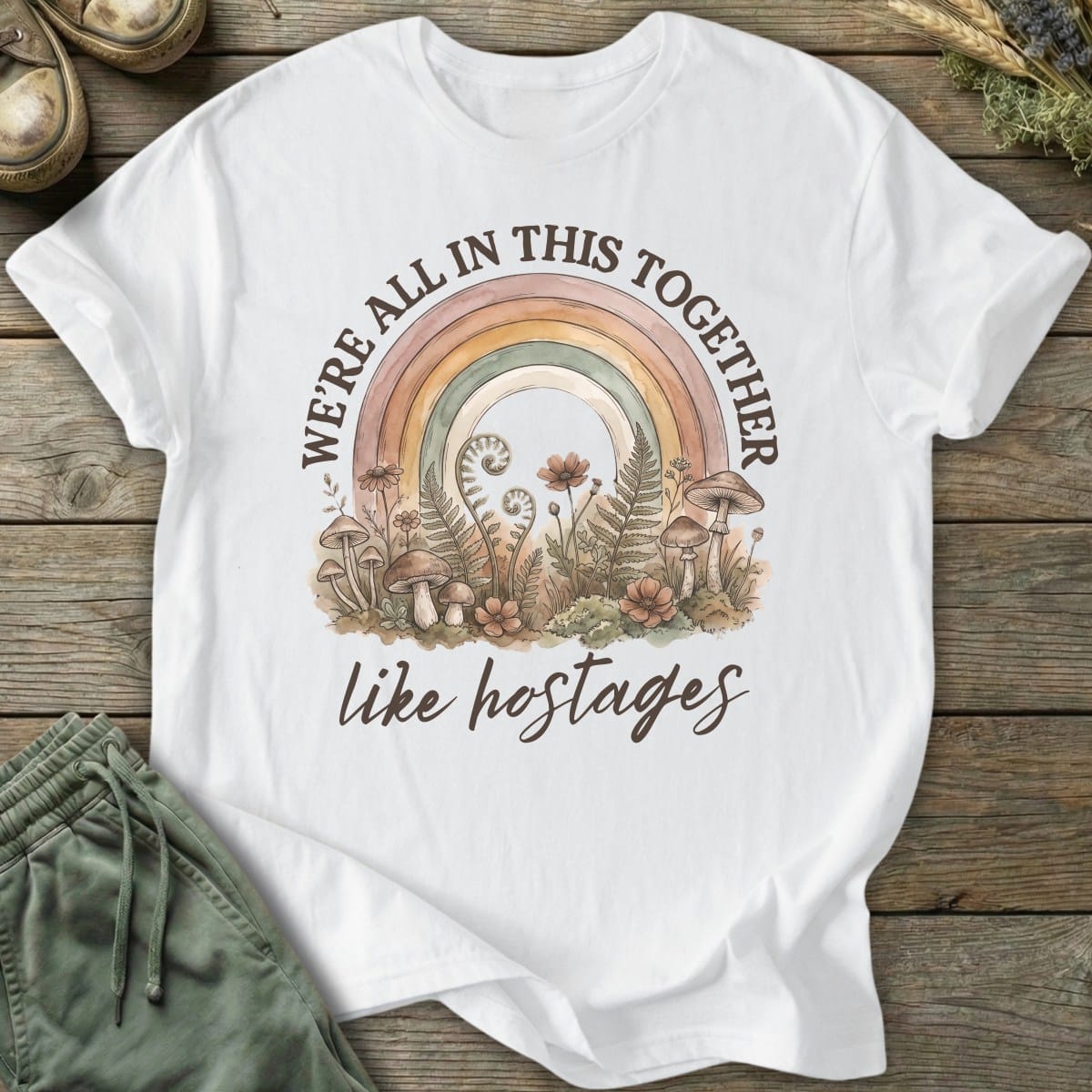 Printify T-Shirt Like Hostages T-Shirt