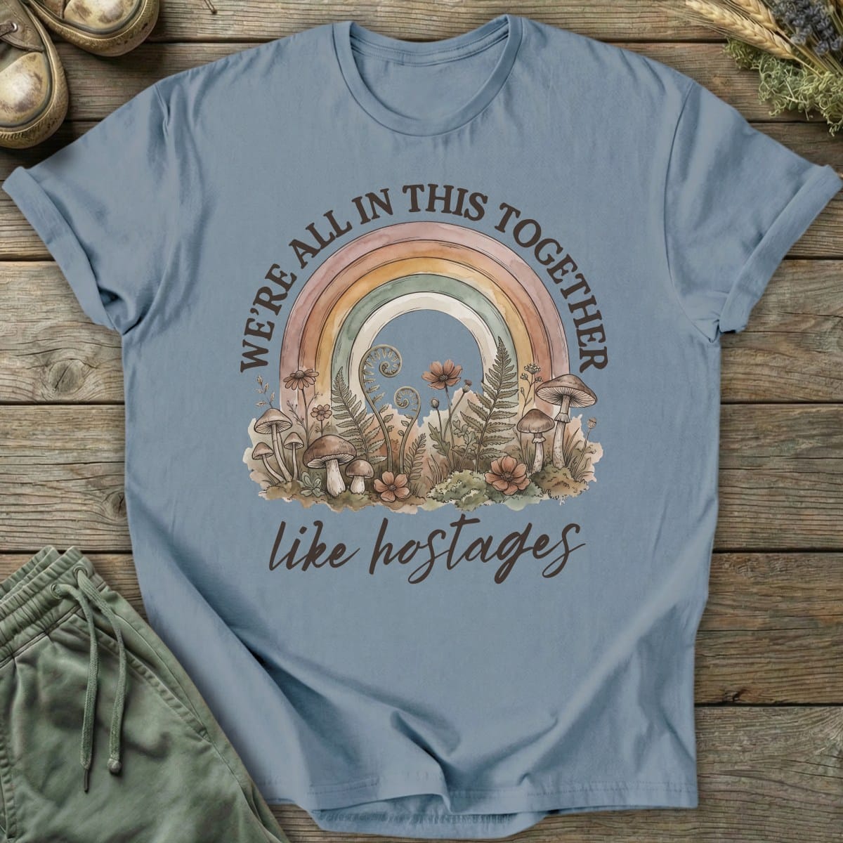 Printify T-Shirt Like Hostages T-Shirt