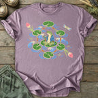 Printify T-Shirt Lily Pad Tea Frog T-Shirt