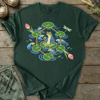 Printify T-Shirt Lily Pad Tea Frog T-Shirt
