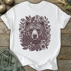 Printify T-Shirt Linocut Bear T-Shirt