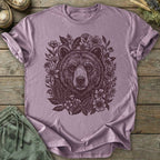 Printify T-Shirt Linocut Bear T-Shirt