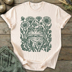 Printify T-Shirt Linocut Frog T-Shirt
