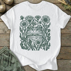 Printify T-Shirt Linocut Frog T-Shirt
