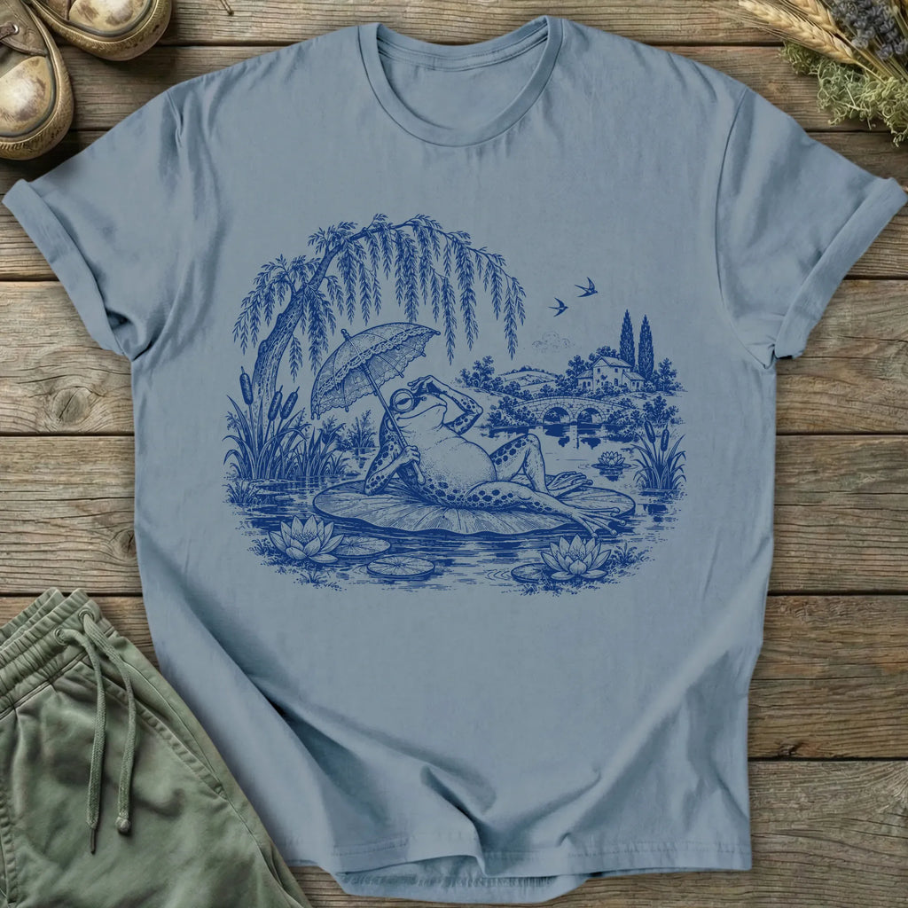 Printify T-Shirt Lounging Pond Frog T-Shirt