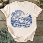 Printify T-Shirt Lounging Pond Frog T-Shirt