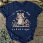 Printify T-Shirt Love A Bargain Raccoon T-Shirt