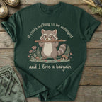 Printify T-Shirt Love A Bargain Raccoon T-Shirt