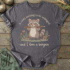 Printify T-Shirt Love A Bargain Raccoon T-Shirt
